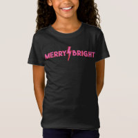 Merry ⚡ Bright Pink Lightning Bolt Christmas