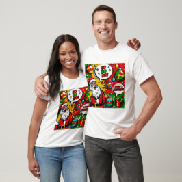 Merry & Bright Pop Art - T-shirt de Noël gras