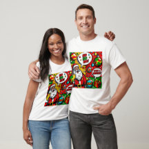 Merry & Bright Pop Kunst - Frische T - Shirt