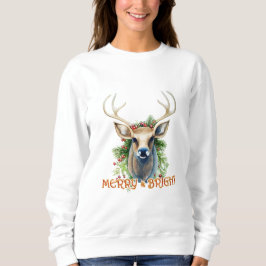 Merry & Bright Reindeer Sweatshirt