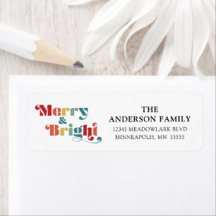 Merry & Bright Retro farbenfrohe Weihnachten