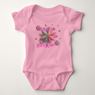 Merry & Bright Stars Baby Strampler