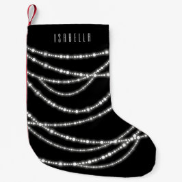 Merry & Bright Stilvolle Draping Sparkling Lights Kleiner Weihnachtsstrumpf