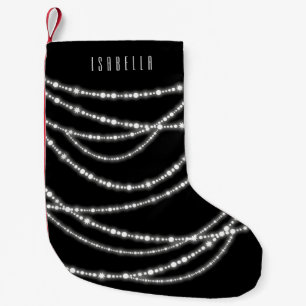Merry & Bright Stilvolle Draping Sparkling Lights Kleiner Weihnachtsstrumpf