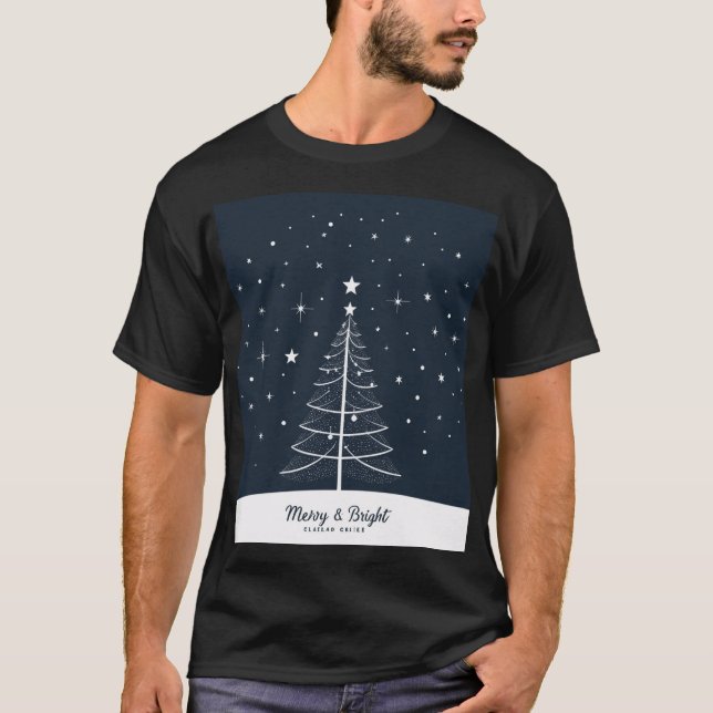 MERRY & BRIGHT T-Shirt (Vorderseite)