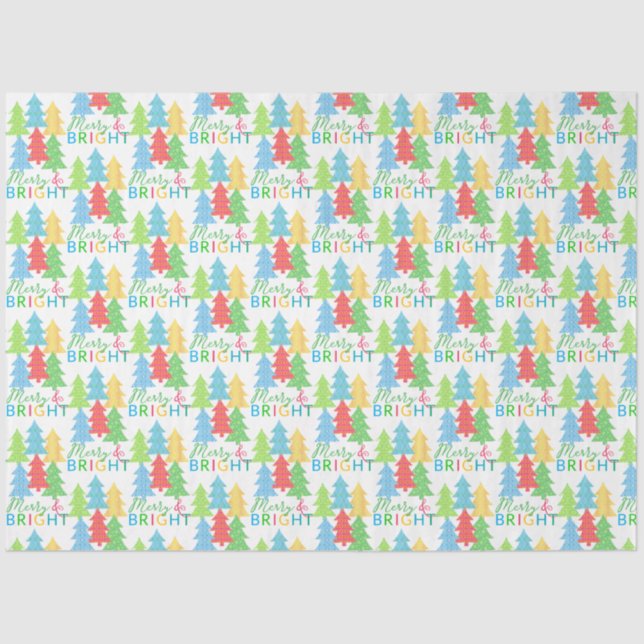 Merry & Bright Tissue Paper Seidenpapier (Vorderseite)