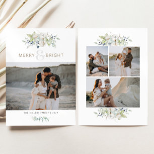 Merry & Bright Watercolor Foliage Weihnachten