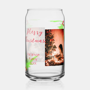 Merry Bright Weihnachten fügen Familiennamen Freud Dosenglas