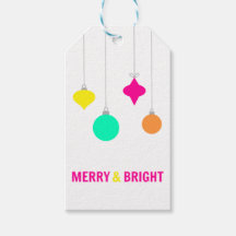Merry & Bright, Weihnachten, neon, bunt