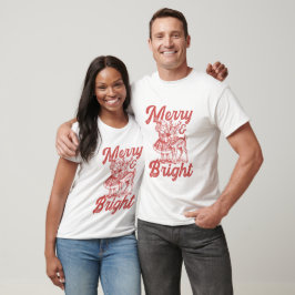 Merry & Bright - Weihnachten T-Shirt