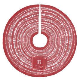 Merry & Bright Weihnachts-Funkelleuchten Monogramm Polyester Weihnachtsbaumdecke