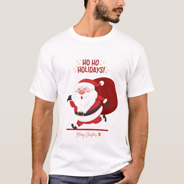Merry & Bright - Weihnachts-T - Shirt (Vorderseite)