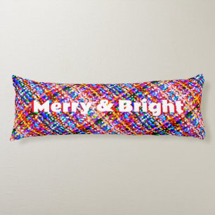 Merry & Bright Weihnachtsbeleuchtung Muster Revers Seitenschläferkissen