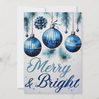 "Merry & Bright" Weihnachtskarten Set Feiertagskarte