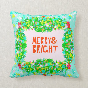 Merry & Bright Wraath Kissen