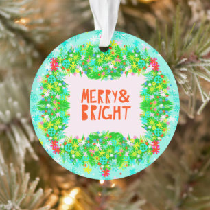 Merry & Bright Wraath Ornament