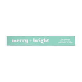 Merry + Bright Wrap rund um das Rücksendeadresse-L