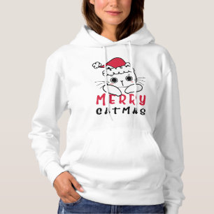 Merry Cat Mas für Weihnachten, Weihnachten, Katzen Hoodie