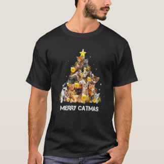 Merry Catmas Cat Mama Cat Vater Cat Boys Cat Chris T-Shirt