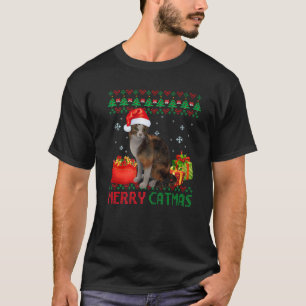 Merry Catmas Cat Ugly Christmas Abyssinian Mama Va T-Shirt