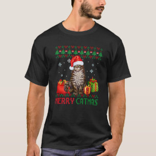 Merry Catmas Cat Ugly Christmas Maine Coon Mama Va T-Shirt