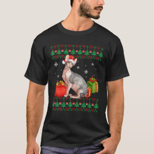 Merry Catmas Cat Ugly Christmas Sphynx Mama Vater T-Shirt