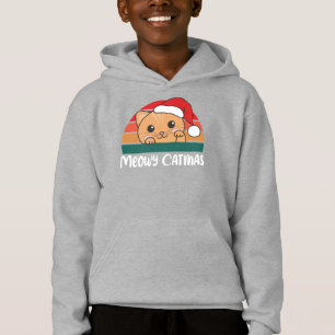 Merry Catmas Funny Cat Christmas Pub Hoodie