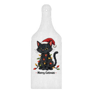 Merry Catmas Funny Christmas Feline Cat Lover Schneidebrett