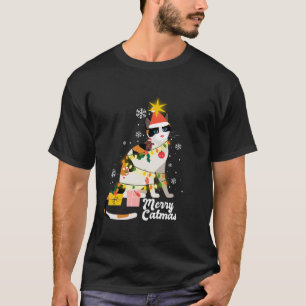 Merry Catmas Niedlich Cat Funny Christmas Weihnach T-Shirt
