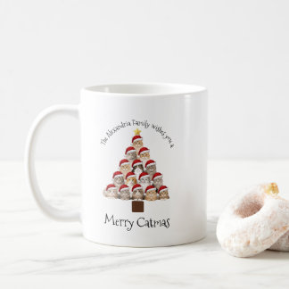 Merry Catmas Personalized Family Christmas Holiday Kaffeetasse