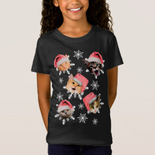 Merry Catmas Weihnachtsmannmütze Kitty Christmas T-Shirt