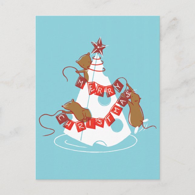 Merry Cheesemas Carte postale de vacances (PERSONN (Devant)