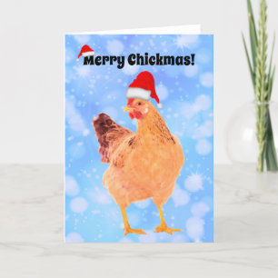 Merry Chickmas - 7" x 5" Karte