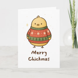 Merry Chickmas - Funny Christmas Card Feiertagskarte