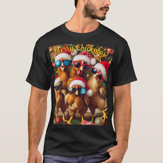 Merry Chickmas T-Shirt (Vorderseite)