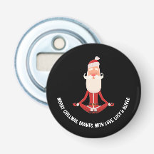 Merry Chillmas Meditating Zen Santa Holiday
