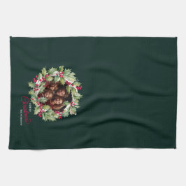 Merry Chistmas Editable Foto Family Geschirrtuch