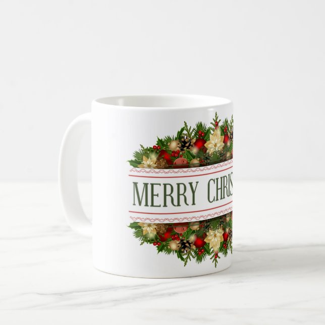 Merry Chistsmas Deco Mug (Devant gauche)