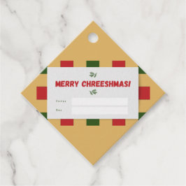 Merry Chreeshmas kariert Geschenkanhänger