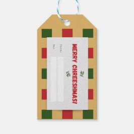 Merry Chreeshmas kariert Geschenkanhänger