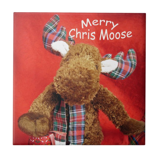 Merry Chris Moose Fliese (Vorderseite)