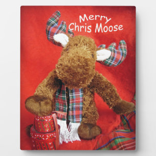 Merry Chris Moose Fotoplatte