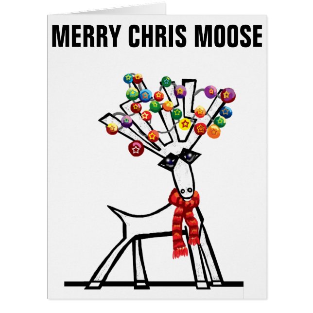 Merry Chris Moose Sie zwei (Vorderseite)