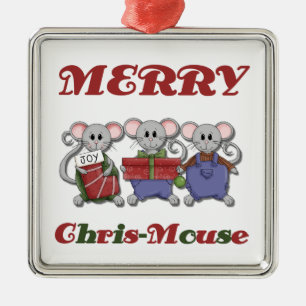 Merry Chris-Mouse Keepake Ornament Aus Metall