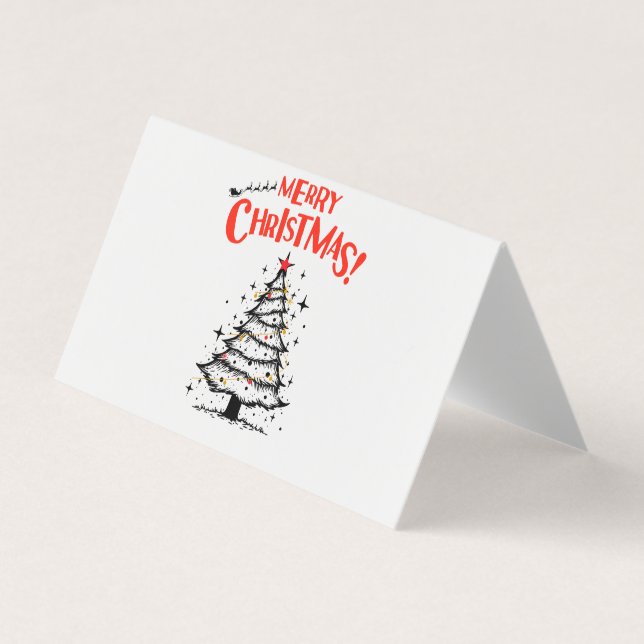 merry chrismas in u visitenkarten (Vorderseite)
