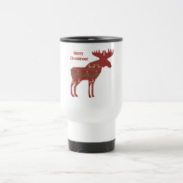 Merry ChrisMoose Funny Christmas Elche Animal Art Reisebecher