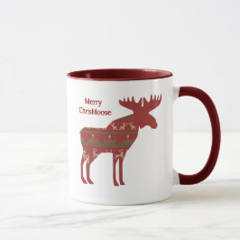 Merry ChrisMoose Funny Christmas Elche Animal Art Tasse