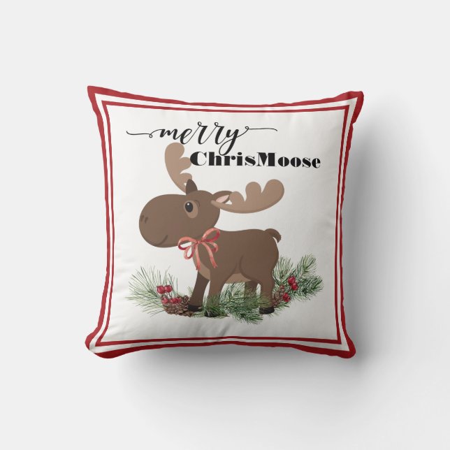Merry ChrisMoose Kissen (Vorderseite)