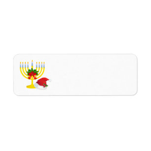 Merry Chrismukkah Étiquettes de adresse