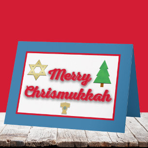 Merry Chrismukkah Gruetkarte Feiertagskarte